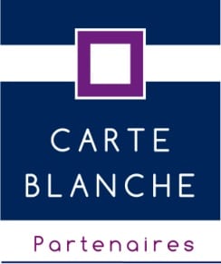 Logo de l'organisme Carte Blanche Partenaire, remboursant les psychothérapies TCC en partenariat avec de nombreuses mutuelles en France